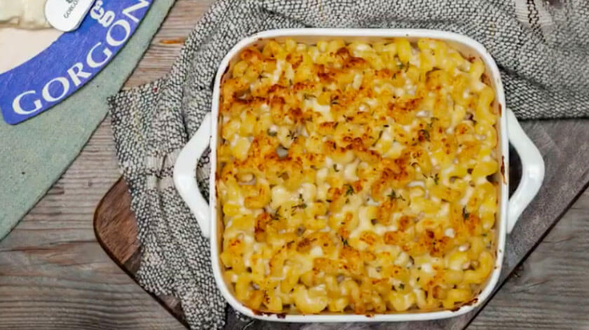 Pasta gratin with sweet Gorgonzola and thyme - Gorgonzola DOP