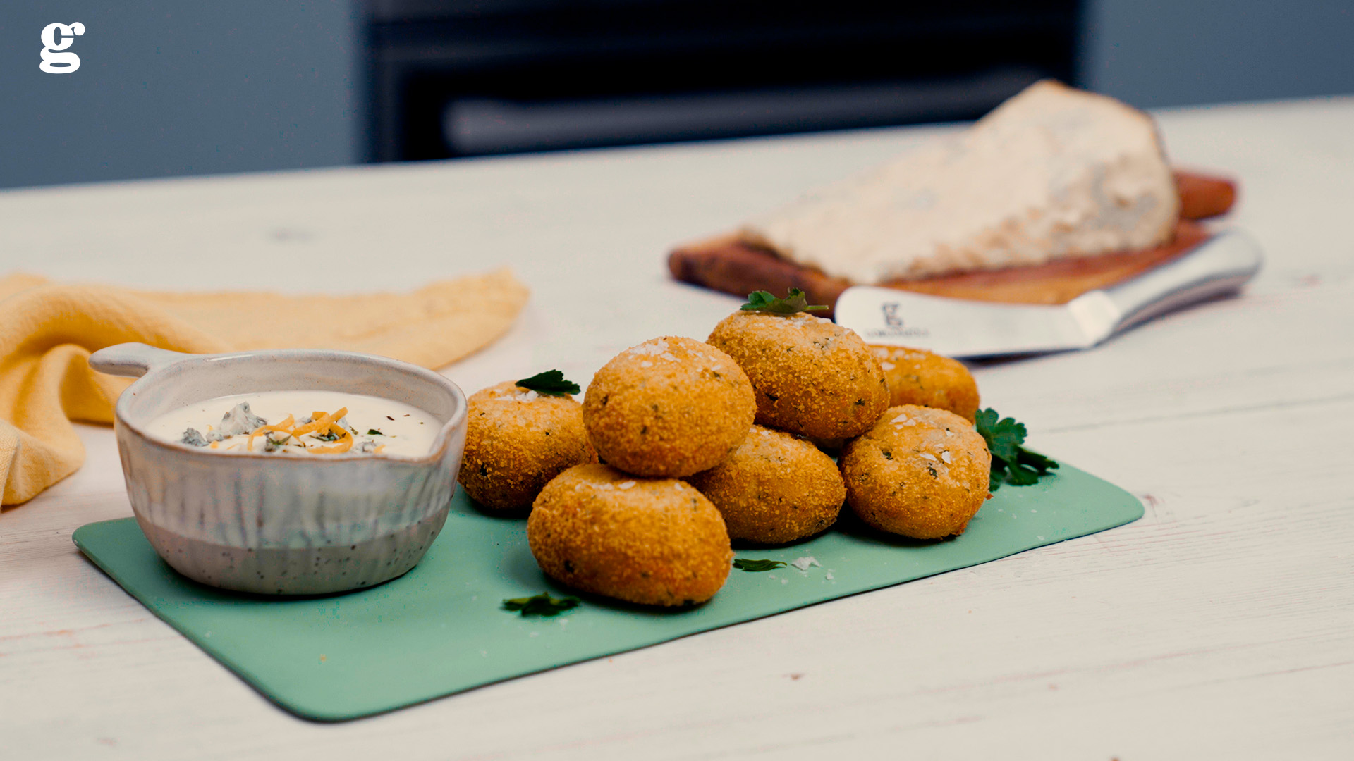 COD CROQUETTES WITH GORGONZOLA PDO SAUCE - Gorgonzola DOP