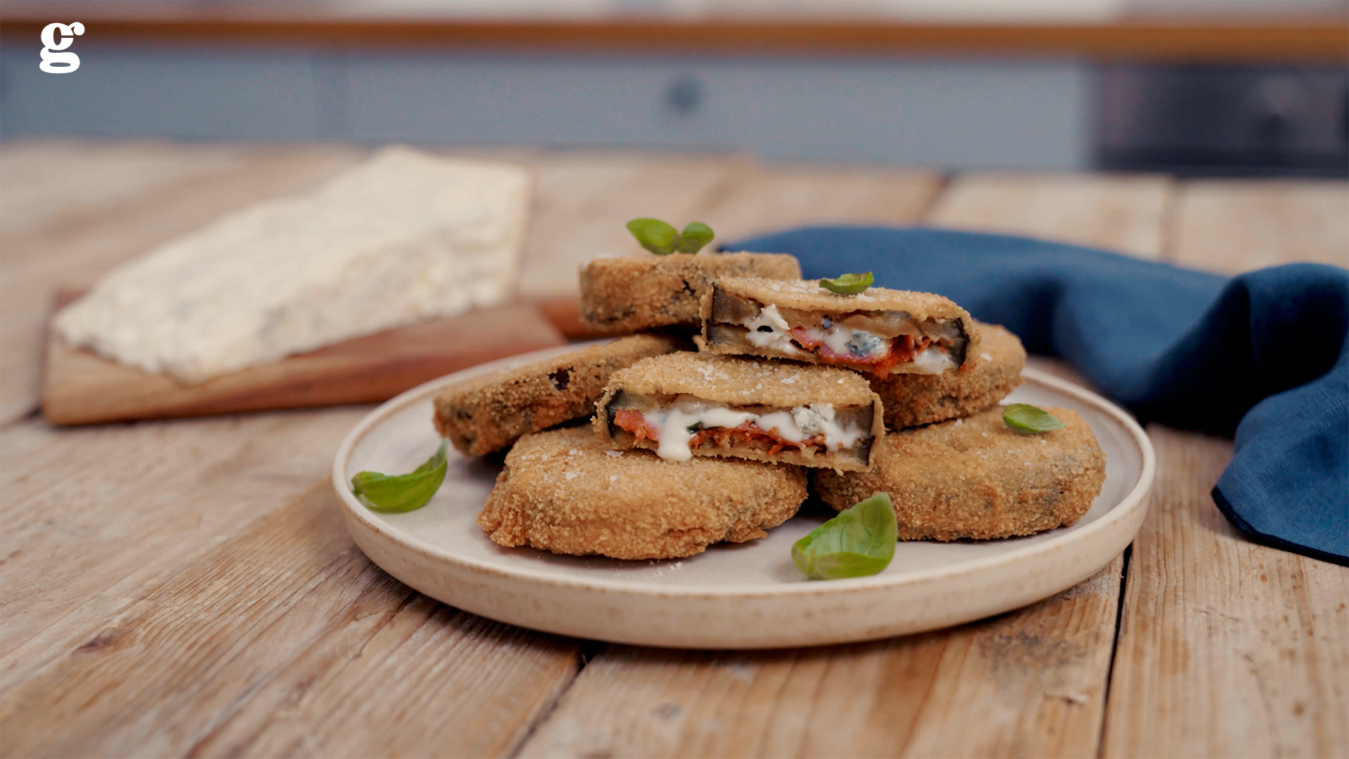 “In carrozza” eggplants with Gorgonzola Pdo - Gorgonzola DOP