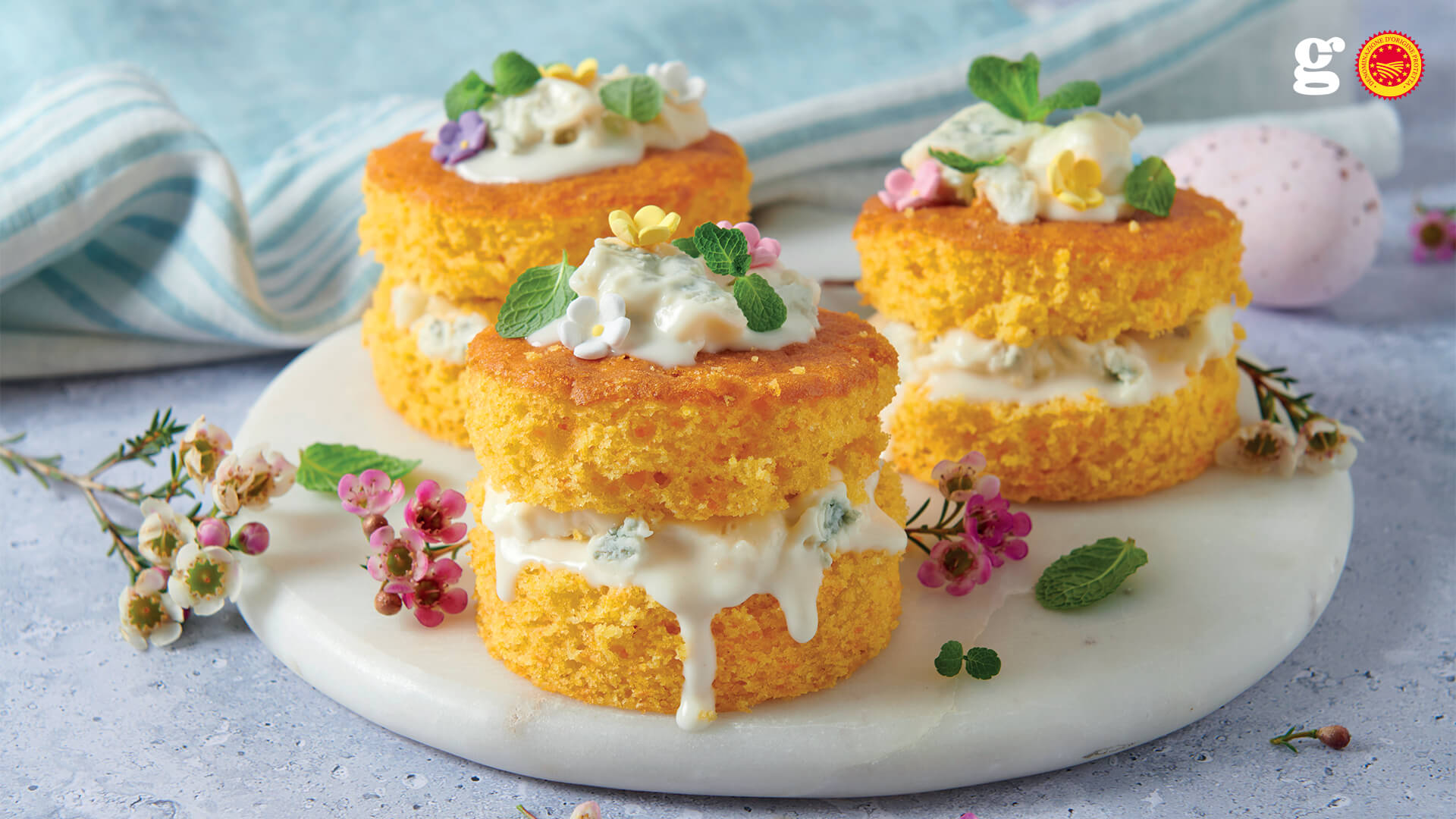 Carrot Cake with Gorgonzola PDO - Gorgonzola DOP