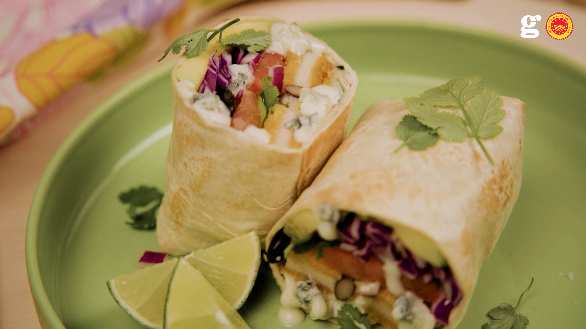 BURRITO WITH GORGONZOLA PDO, CUTLET AND VEGETABLES - Gorgonzola DOP